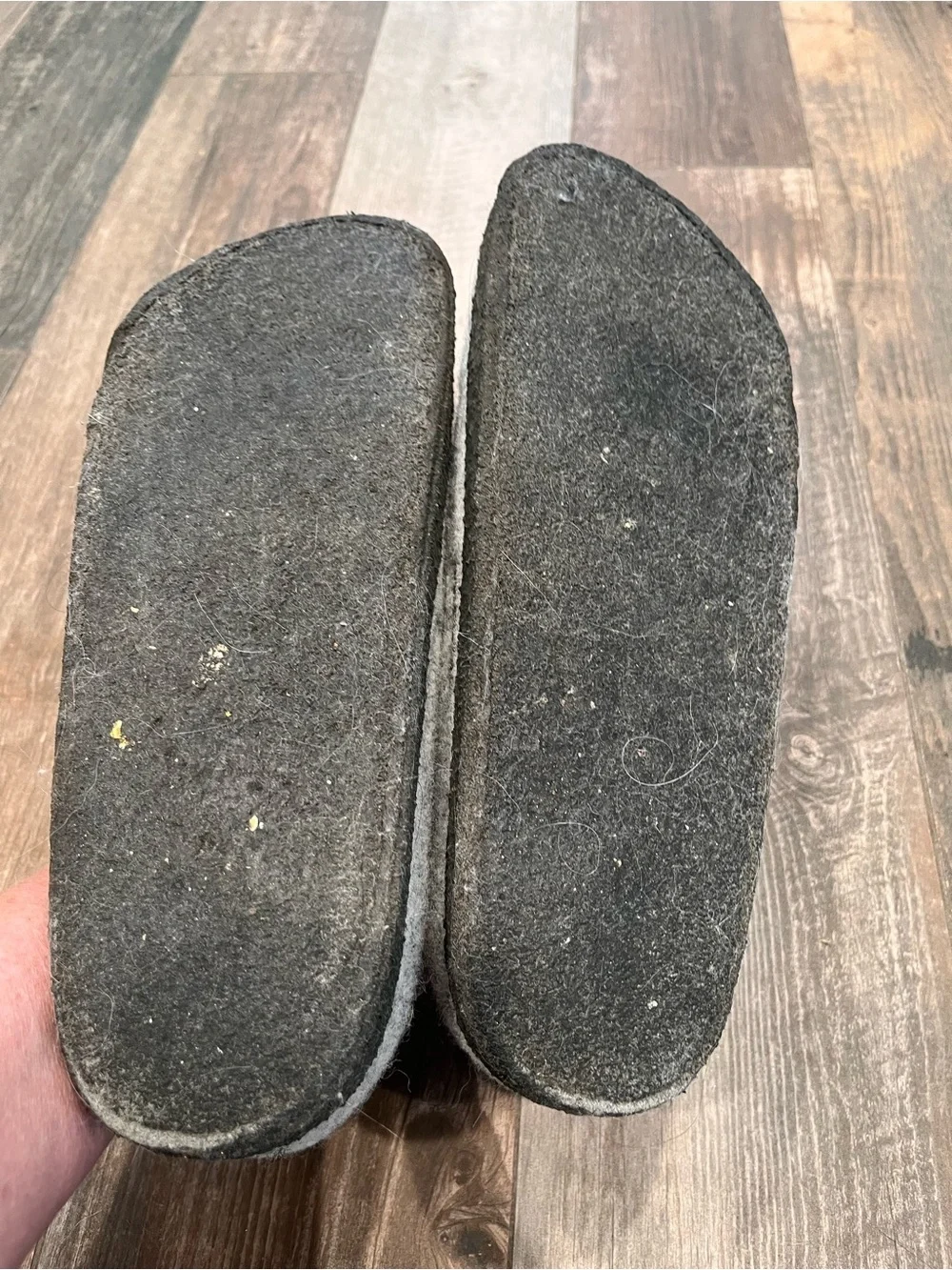Birkenstock Shearling Zermatt Unisex M 13-13.5/ L 10-10.5 Felted Wool Gray